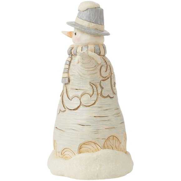 Enesco Jim Shore Heartwood Creek White Woodland Snowman in Top Hat Figurine NEW - Picture 2 of 6